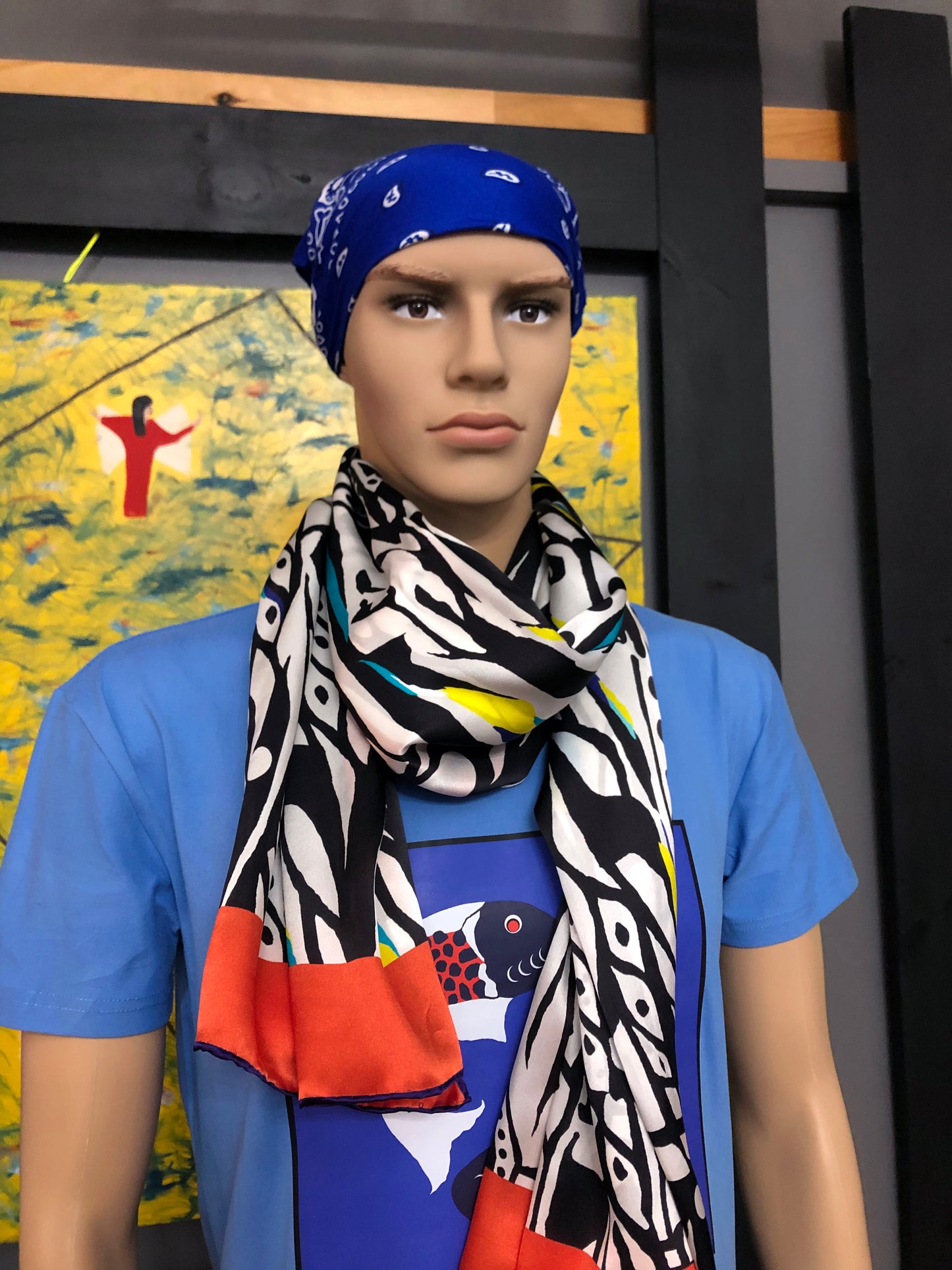 Silk Scarf 11 (Unisex) Abstract