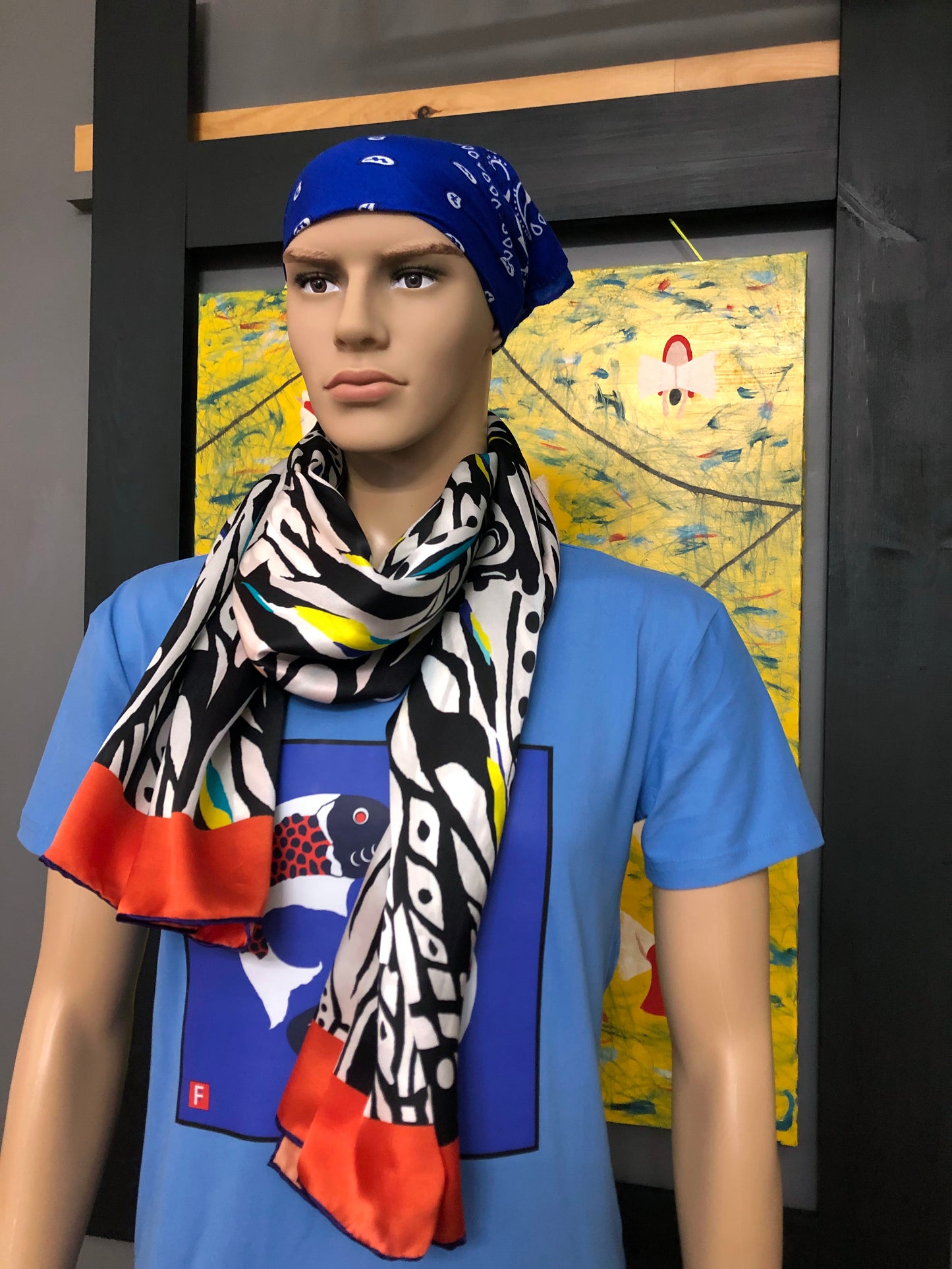 Silk Scarf 11 (Unisex) Abstract