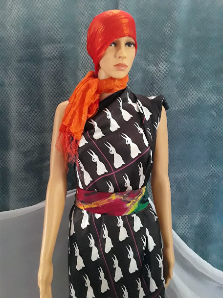Silk Scarf 3 (Unisex) Bunny