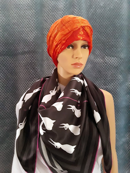 Silk Scarf 3 (Unisex) Bunny