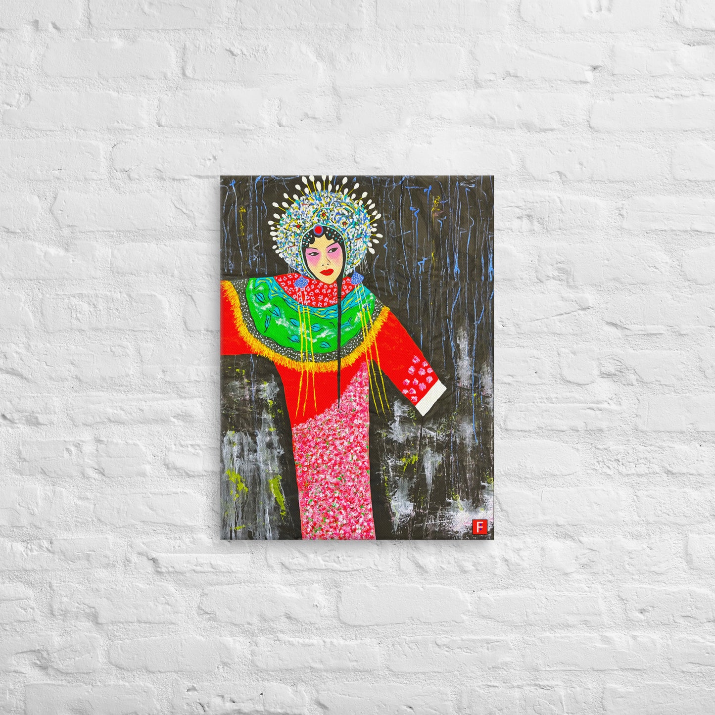 Canvas (18" X 24") Peking Opera