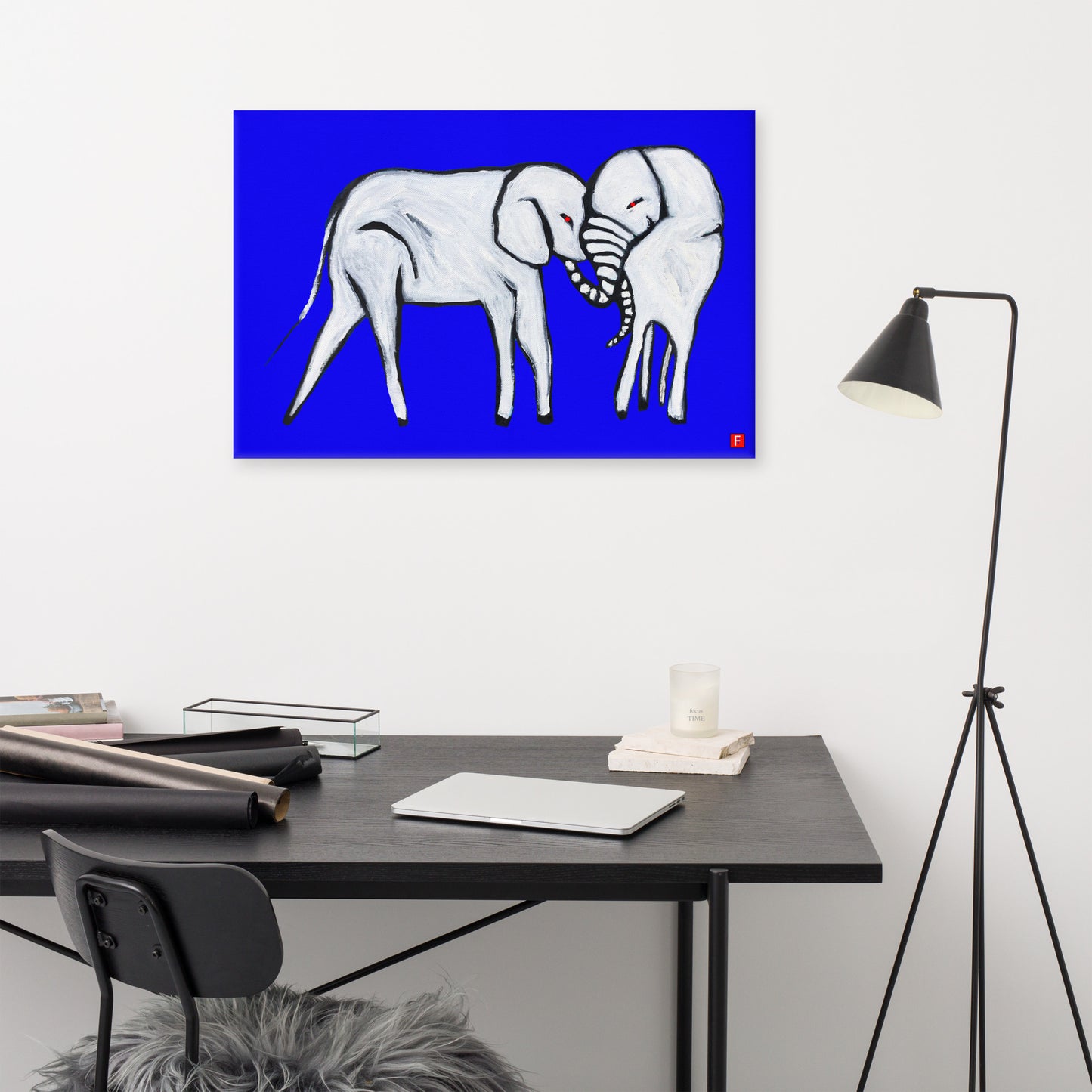 canvas (24" x 36") Elephant