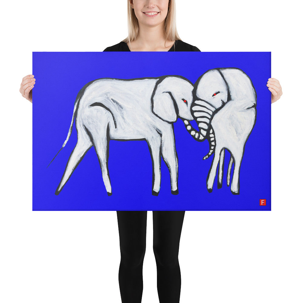 canvas (24" x 36") Elephant